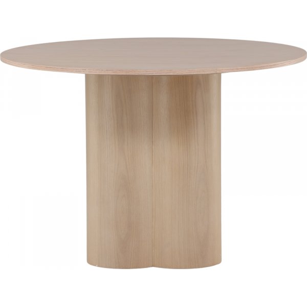 Table à manger ronde 110 cm Blanchi - Olivia Table à manger ronde 110 cm Blanchi - Olivia