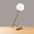 Golf bordslampa opal - Vintage