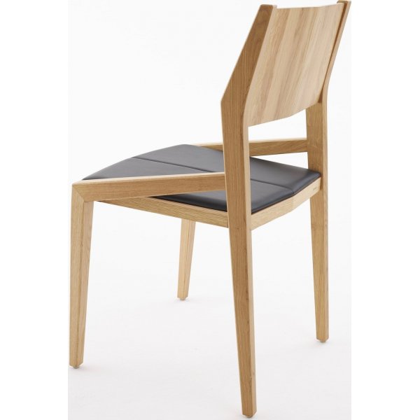 Chaise de salle  manger Arcos - Couleur optionnelle du cadre et du rembourrage