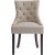 Matstol beige med bruna ben - Tuva