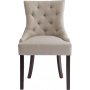 Matstol beige med bruna ben - Tuva
