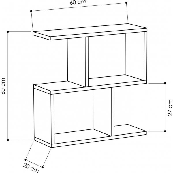 Table d\\\'appoint Mania 60 x 20 cm - Chêne Table d\\\'appoint Mania 60 x 20 cm - Chêne