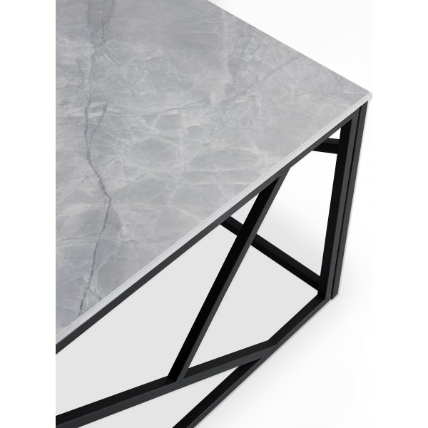 Table basse Kosmos 120 x 60 cm - Marbre gris/noir Table basse Kosmos 120 x 60 cm - Marbre gris/noir
