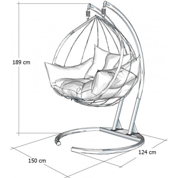 Hanedan hängstol - Antracit Hanedan hängstol - Antracit