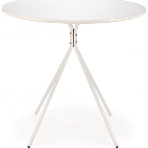 Petite table à manger ronde Brooks blanche Ø80 cm Petite table à manger ronde Brooks blanche Ø80 cm