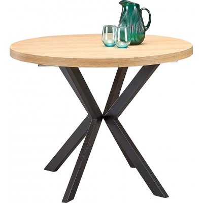 Nastro matbord 100-250 cm - Ek/svart