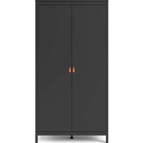 Armoire Madrid à 2 portes - Noir Armoire Madrid à 2 portes - Noir