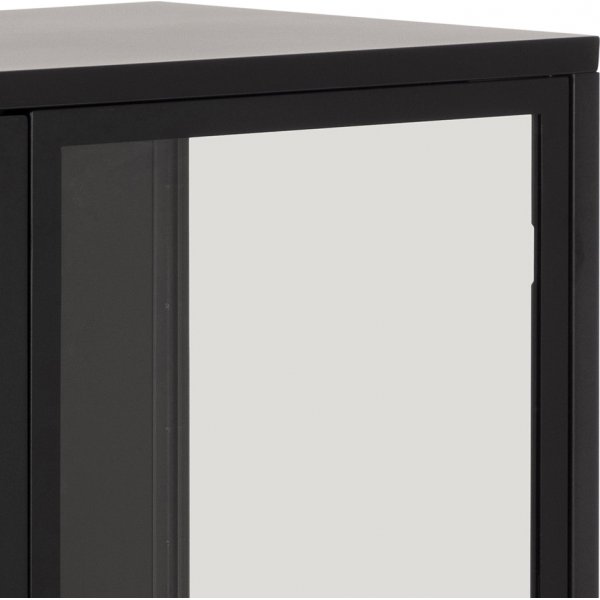 Newcastle vitrinekast - Zwart