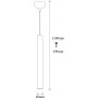 Tempo taklampa 2071 - Silver