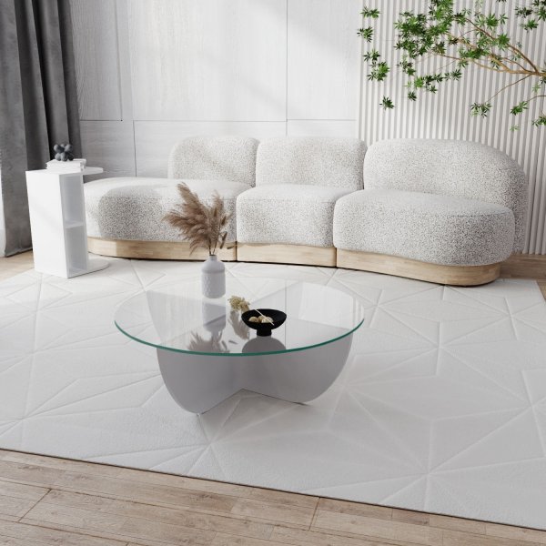 Table basse Lily Ø90 cm - Blanc Table basse Lily Ø90 cm - Blanc