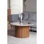 Matisse ronde salontafel in marmer 85 cm - Eiken/marmer