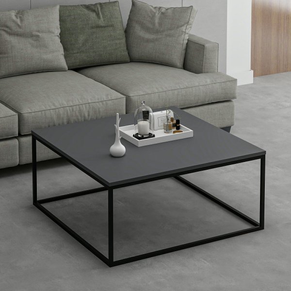 Table basse Loni 90 x 90 cm - Anthracite
