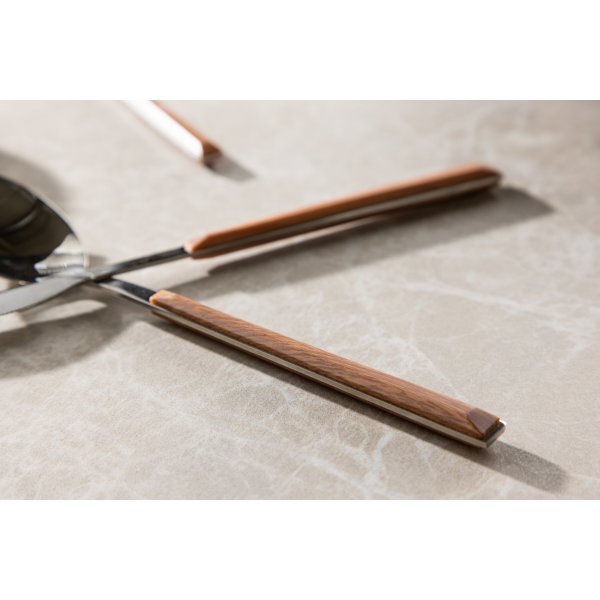 Couverts Jublie 24 pices - Marron/Argent