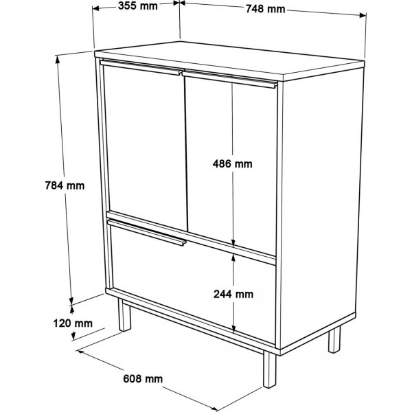 Armoire Océan 8A - Blanc Armoire Océan 8A - Blanc
