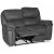 Riverdale 2-sits reclinersoffa - Grå (Mikrofiber) + Möbelvårdskit för textilier