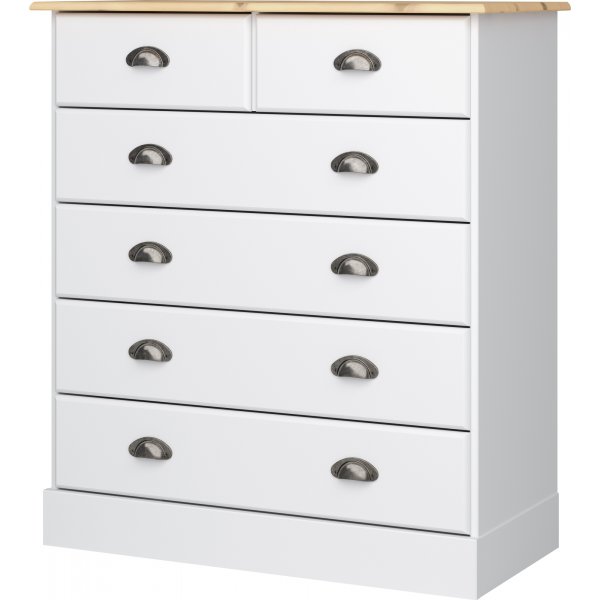 Commode Nola - Blanc/beige Commode Nola - Blanc/beige