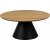 Table basse Soli 85 cm - Chne/noir