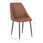 Porto Matstol - Vintage brun