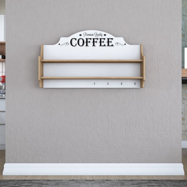 Etagère Jericho 137 - Noyer/blanc Etagère Jericho 137 - Noyer/blanc