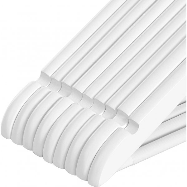 Klädgalge, trä, 44,5 cm, 20-pack - Vit/rosa Klädgalge, trä, 44,5 cm, 20-pack - Vit/rosa