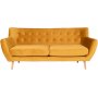 Monte 3-sits soffa - Gul/bok