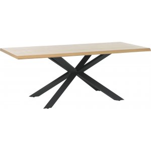 Table  manger Sky en chne avec pieds croiss - 200x100 cm