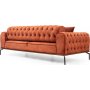 Siesta Capitone 3-sits soffa - Orange
