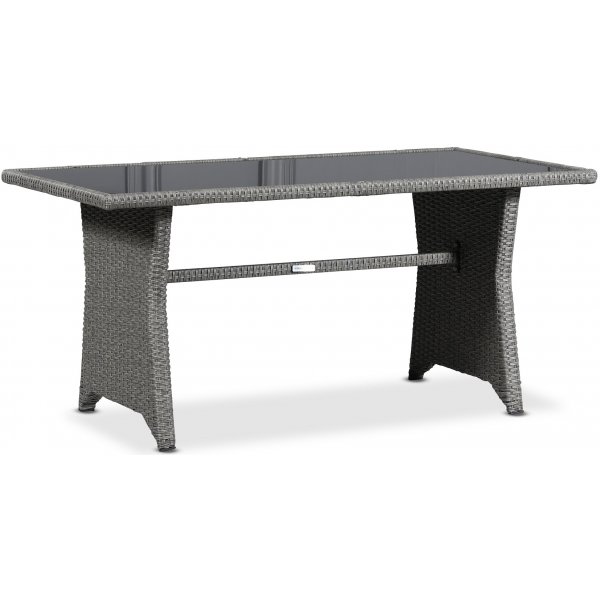 Davenport utegrupp med bord Vänster - Grå konstrotting Davenport utegrupp med bord Vänster - Grå konstrotting