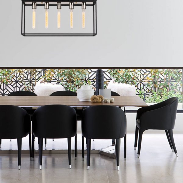 Kavat taklampa 5551 - Nickel/svart Kavat taklampa 5551 - Nickel/svart