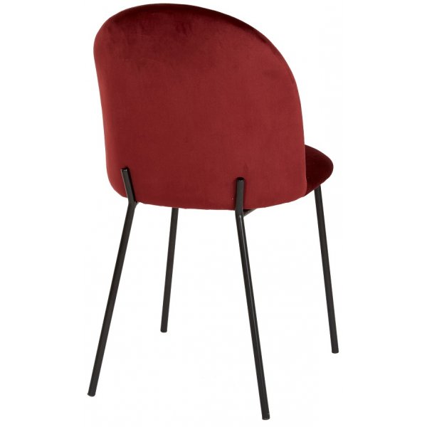 Khloe stol - Bordeaux sammet Khloe stol - Bordeaux sammet