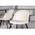 Groupe de repas Slope 180x90 cm avec 6 chaises Alice - Placage chne teint noir