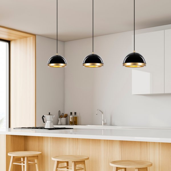 Plafonnier Fender 11537 - Noir/or Plafonnier Fender 11537 - Noir/or