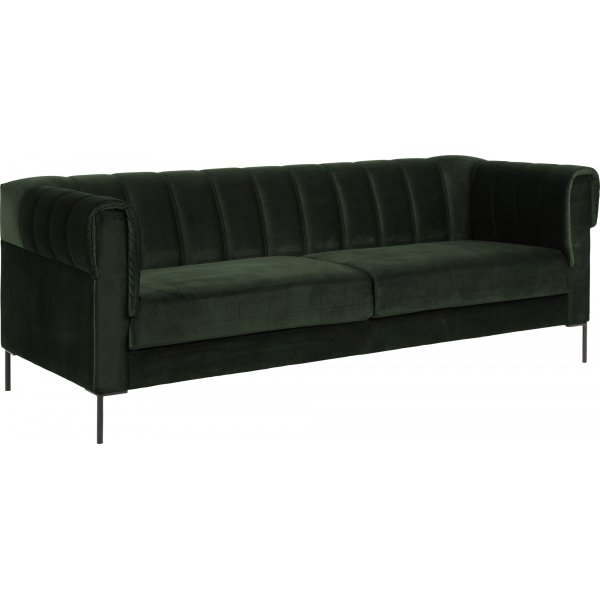 Saga 3-sits soffa - Grn