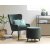 Baldor Lounge fauteuil in groen fluweel