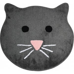 Tapis de bain Chat - Gris