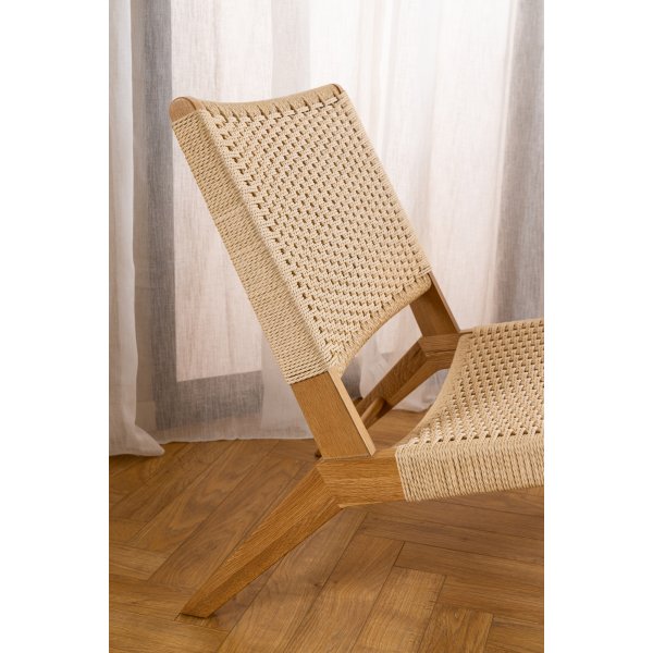 Fauteuil Carson - Blanc/chêne Fauteuil Carson - Blanc/chêne