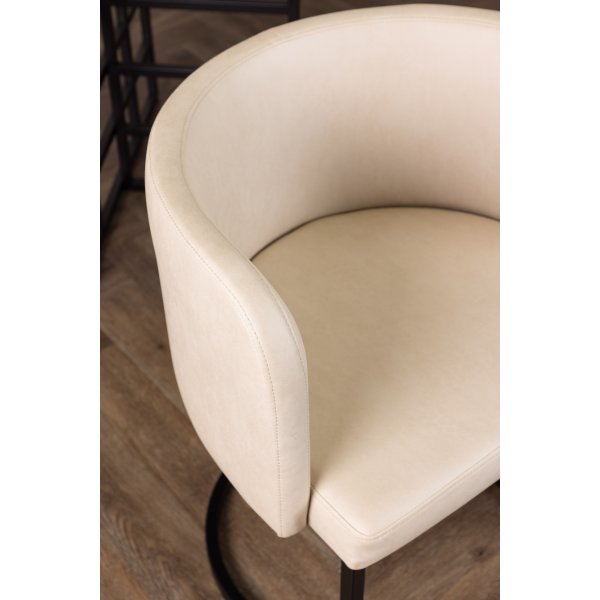 Simrishamn karmstol - Beige/svart