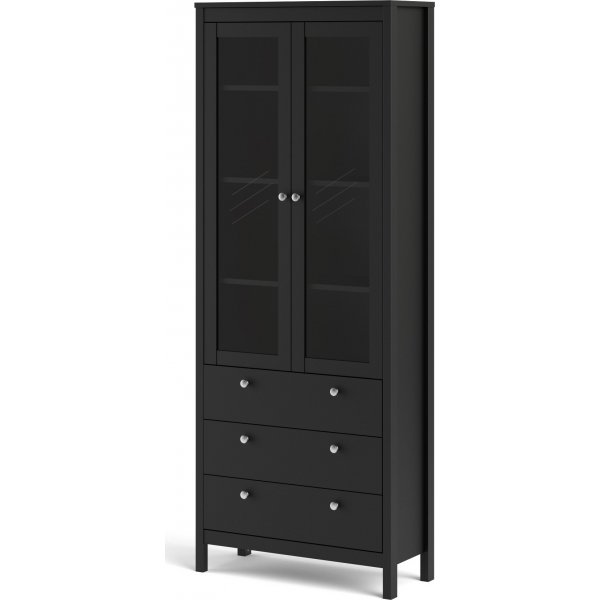 Vitrinekast Madrid - Zwart