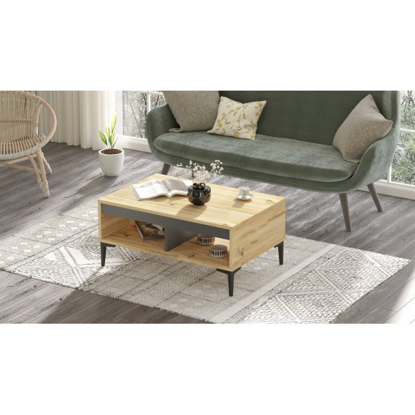 Aristo soffbord 90 x 60 cm - Felt/antracit Aristo soffbord 90 x 60 cm - Felt/antracit