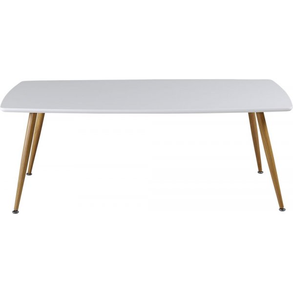 Klockarns soffbord XL 120 x 70 cm - Vit/ek