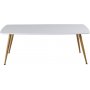 Klockarns soffbord XL 120 x 70 cm - Vit/ek