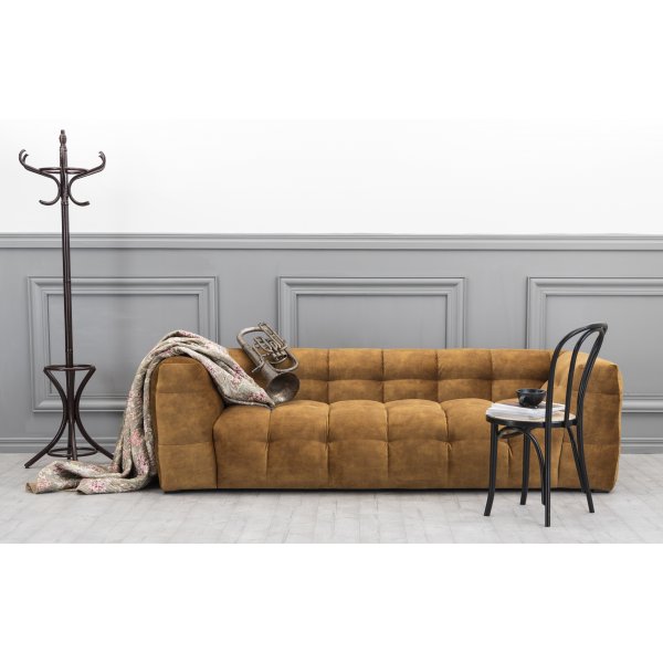 Nova 3-sits soffa - Guld sammet Nova 3-sits soffa - Guld sammet