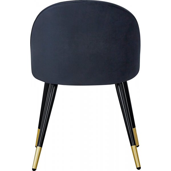 Chaise de salle  manger Alice - Noir/laiton