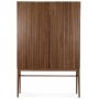 Nova hgskp med lamellfronter H185 cm - Valnt