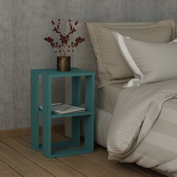 Lonie sängbord - Turkos Lonie sängbord - Turkos