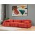 Doblo 3-sits soffa i orange manchester