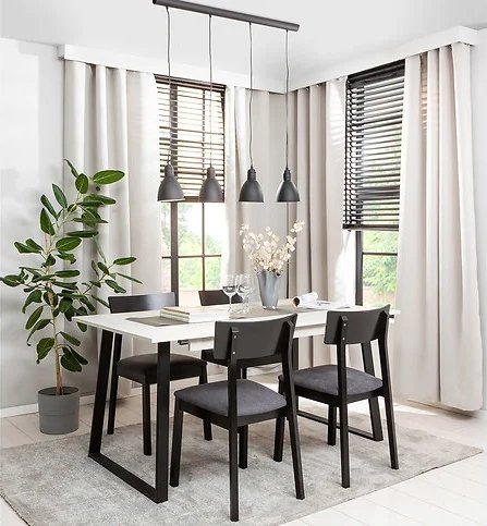 Chaise de salle à manger Nina - Noir Chaise de salle à manger Nina - Noir