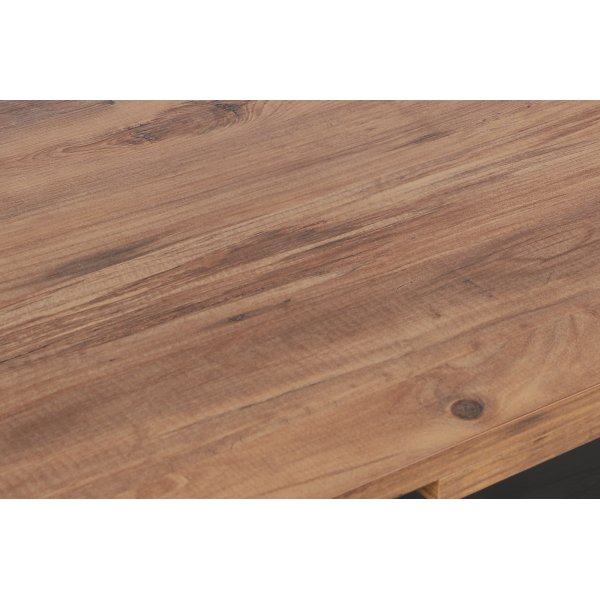 Table à manger Polo 110-170 x 75 cm - Noyer/noir Table à manger Polo 110-170 x 75 cm - Noyer/noir