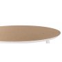 Beat soffbord runt 72 cm - Kork/Vit