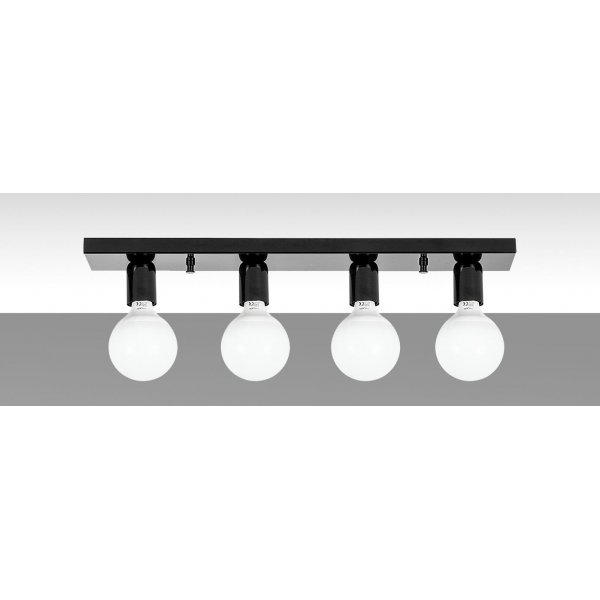 Plafonnier Milou 12230 - Noir/blanc